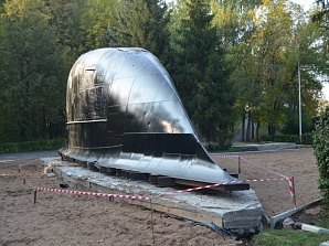 В парке Победы установлена рубка подводной лодки